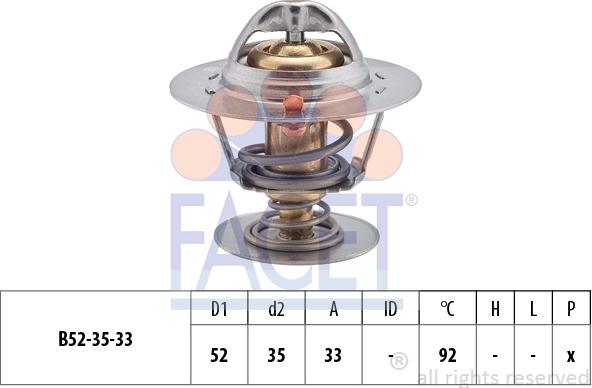 FACET 7.8396S - Termostats, Dzesēšanas šķidrums adetalas.lv