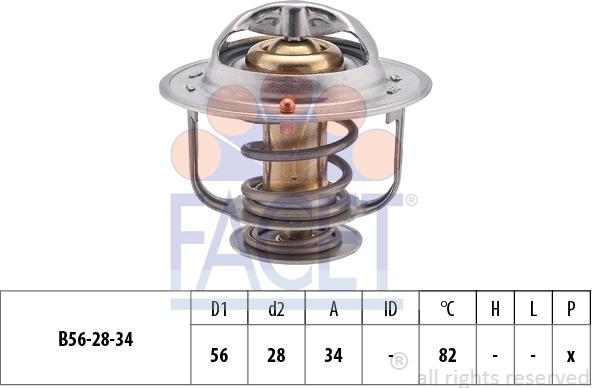 FACET 7.8360S - Termostats, Dzesēšanas šķidrums adetalas.lv