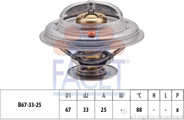 FACET 7.8361S - Termostats, Dzesēšanas šķidrums adetalas.lv