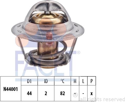 FACET 7.8338S - Termostats, Dzesēšanas šķidrums adetalas.lv