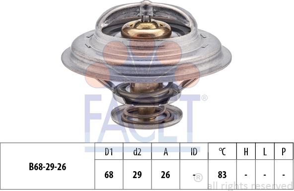 FACET 7.8377S - Termostats, Dzesēšanas šķidrums adetalas.lv