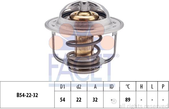 FACET 7.8298S - Termostats, Dzesēšanas šķidrums adetalas.lv