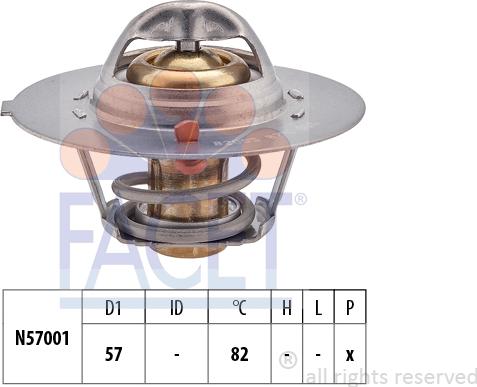 FACET 7.8209S - Termostats, Dzesēšanas šķidrums adetalas.lv