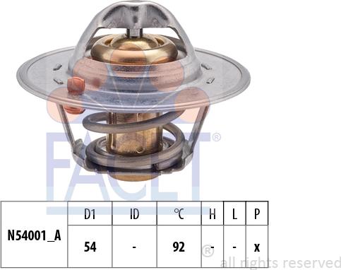 FACET 7.8204S - Termostats, Dzesēšanas šķidrums adetalas.lv