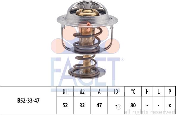 FACET 7.8205S - Termostats, Dzesēšanas šķidrums adetalas.lv