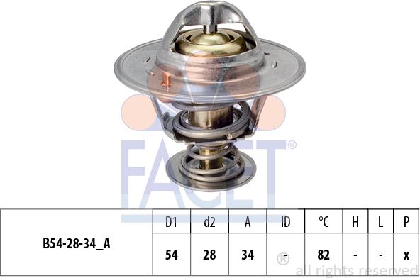 FACET 7.8218S - Termostats, Dzesēšanas šķidrums adetalas.lv