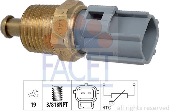 FACET 7.3363 - Devējs, Eļļas temperatūra adetalas.lv