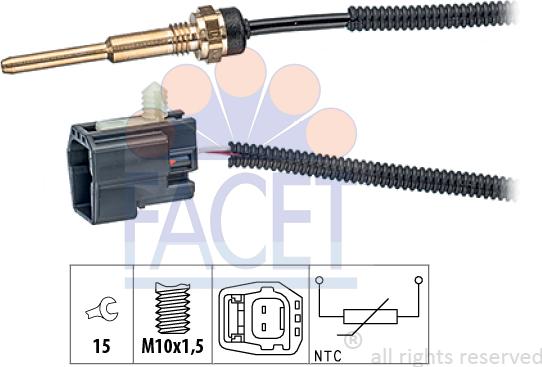 FACET 7.3331 - Devējs, Dzesēšanas šķidruma temperatūra adetalas.lv