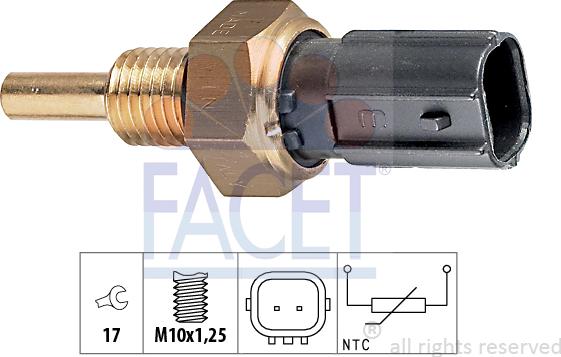 FACET 7.3299 - Devējs, Dzesēšanas šķidruma temperatūra adetalas.lv