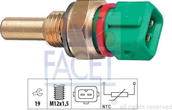 FACET 7.3243 - Devējs, Dzesēšanas šķidruma temperatūra adetalas.lv