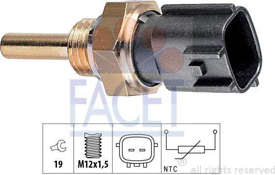 FACET 7.3225 - Devējs, Eļļas temperatūra adetalas.lv