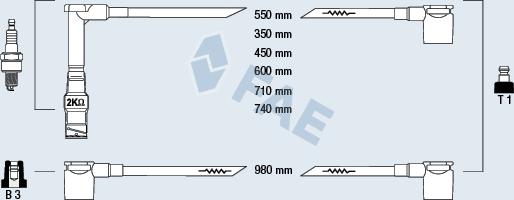 FAE 85500 - Augstsprieguma vadu komplekts adetalas.lv