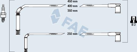 FAE 85126 - Augstsprieguma vadu komplekts adetalas.lv