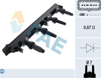 FAE 80278 - Aizdedzes spole adetalas.lv