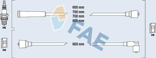 FAE 83450 - Augstsprieguma vadu komplekts adetalas.lv