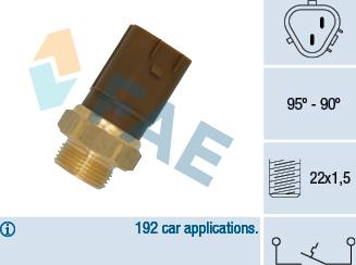 FAE 36720 - Termoslēdzis, Radiatora ventilators adetalas.lv