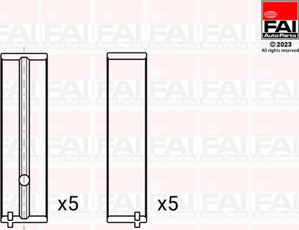 FAI AutoParts BM1152-025 - Kloķvārpstas gultnis adetalas.lv