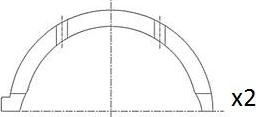 FAI AutoParts BT3044-STD - Distancpaplāksne, Kloķvārpsta adetalas.lv