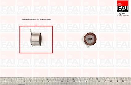 FAI AutoParts T9417 - Spriegotājrullītis, Gāzu sadales mehānisma piedziņas siksna adetalas.lv