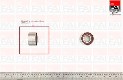 FAI AutoParts T9557 - Spriegotājrullītis, Gāzu sadales mehānisma piedziņas siksna adetalas.lv