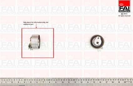 FAI AutoParts T9514 - Spriegotājrullītis, Gāzu sadales mehānisma piedziņas siksna adetalas.lv