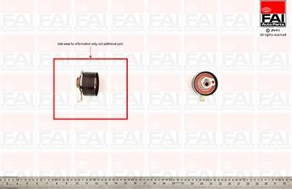 FAI AutoParts T9314 - Spriegotājrullītis, Gāzu sadales mehānisma piedziņas siksna adetalas.lv