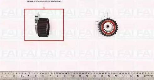 FAI AutoParts T9383 - Spriegotājrullītis, Gāzu sadales mehānisma piedziņas siksna adetalas.lv