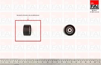 FAI AutoParts T9387 - Parazīt / Vadrullītis, Zobsiksna adetalas.lv