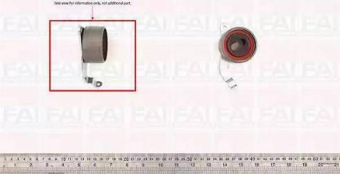 FAI AutoParts T9325 - Spriegotājrullītis, Gāzu sadales mehānisma piedziņas siksna adetalas.lv