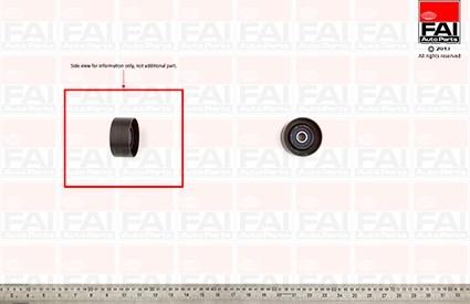 FAI AutoParts T9255 - Parazīt / Vadrullītis, Zobsiksna adetalas.lv