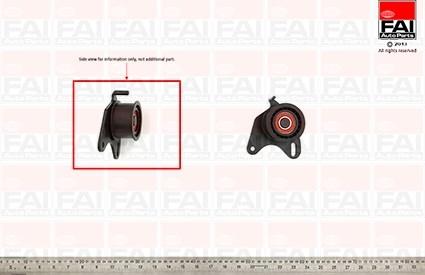 FAI AutoParts T9256 - Spriegotājrullītis, Gāzu sadales mehānisma piedziņas siksna adetalas.lv