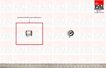 FAI AutoParts T9267 - Spriegotājrullītis, Gāzu sadales mehānisma piedziņas siksna adetalas.lv