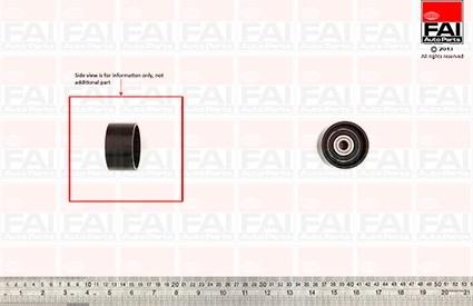 FAI AutoParts T9775 - Parazīt / Vadrullītis, Zobsiksna adetalas.lv