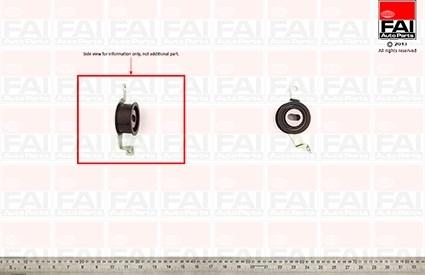 FAI AutoParts T8656 - Spriegotājrullītis, Gāzu sadales mehānisma piedziņas siksna adetalas.lv