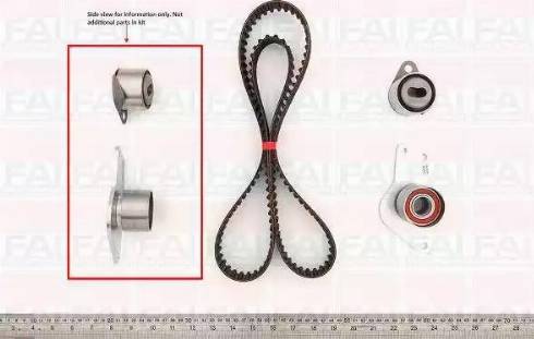 FAI AutoParts TBK134 - Zobsiksnas komplekts adetalas.lv