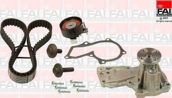 FAI AutoParts TBK177-6409 - Ūdenssūknis + Zobsiksnas komplekts adetalas.lv