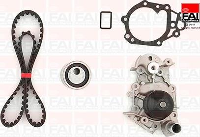 FAI AutoParts TBK88-6124 - Ūdenssūknis + Zobsiksnas komplekts adetalas.lv