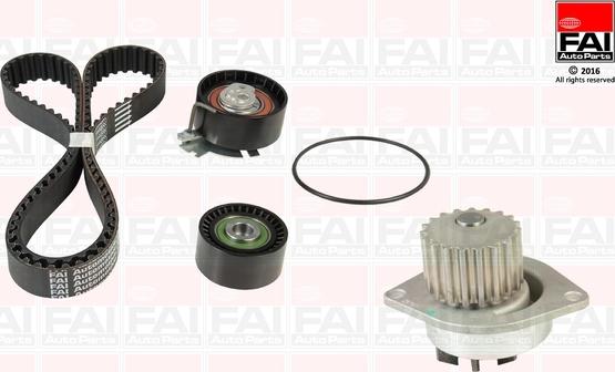 FAI AutoParts TBK252-6038 - Ūdenssūknis + Zobsiksnas komplekts adetalas.lv