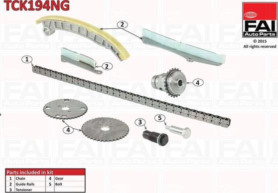 FAI AutoParts TCK194NG - Sadales vārpstas piedziņas ķēdes komplekts adetalas.lv