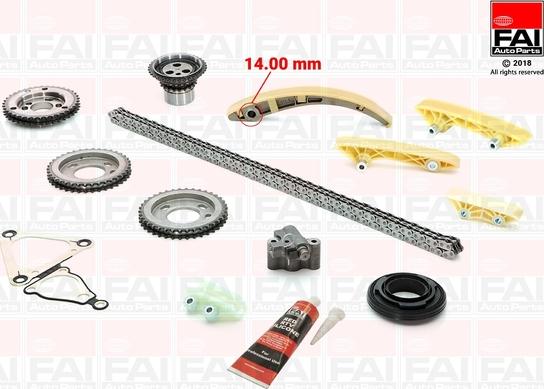 FAI AutoParts TCK160 - Sadales vārpstas piedziņas ķēdes komplekts adetalas.lv