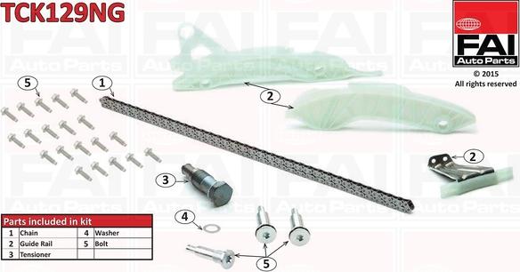 FAI AutoParts TCK129NG - Sadales vārpstas piedziņas ķēdes komplekts adetalas.lv