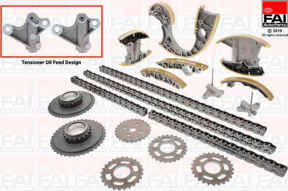 FAI AutoParts TCK233NG - Sadales vārpstas piedziņas ķēdes komplekts adetalas.lv