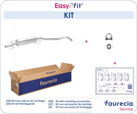 Faurecia FS40022 - Vidējais izpl. gāzu trokšņa slāpētājs adetalas.lv