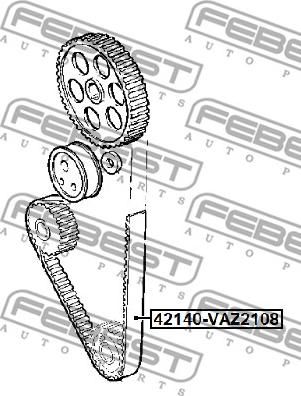 Febest 42140-VAZ2108 - Zobsiksna adetalas.lv