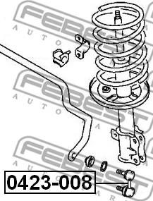 Febest 0423-008 - Stiepnis / Atsaite, Stabilizators adetalas.lv