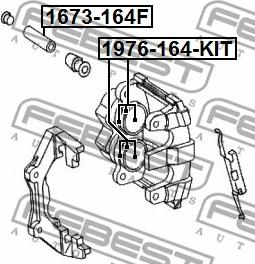 Febest 1976-164F-KIT - Remkomplekts, Bremžu suports adetalas.lv