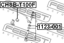 Febest 1123-001 - Stiepnis / Atsaite, Stabilizators adetalas.lv