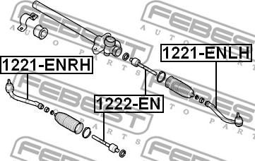 Febest 1221-ENRH - Stūres šķērsstiepņa uzgalis adetalas.lv