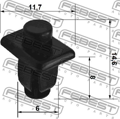 Febest 88570-020 - Moldings / aizsarguzlika adetalas.lv