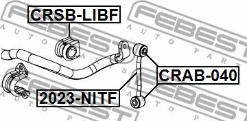 Febest 2023-NITF - Stiepnis / Atsaite, Stabilizators adetalas.lv